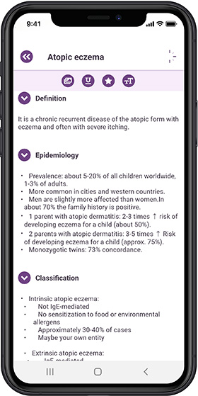 Picture from the app: Atopic eczema