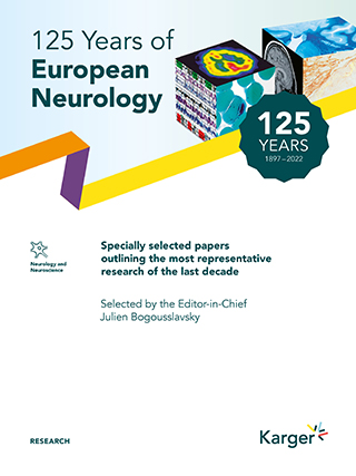 Cover European Neurology Anniversary