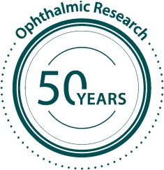 Logo 50 Years Anniversary Ophthalmic Research