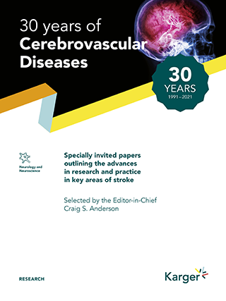 Cover Cerebrovascular Diseases Anniversary