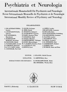 Cover Psychiatria et Neurologia