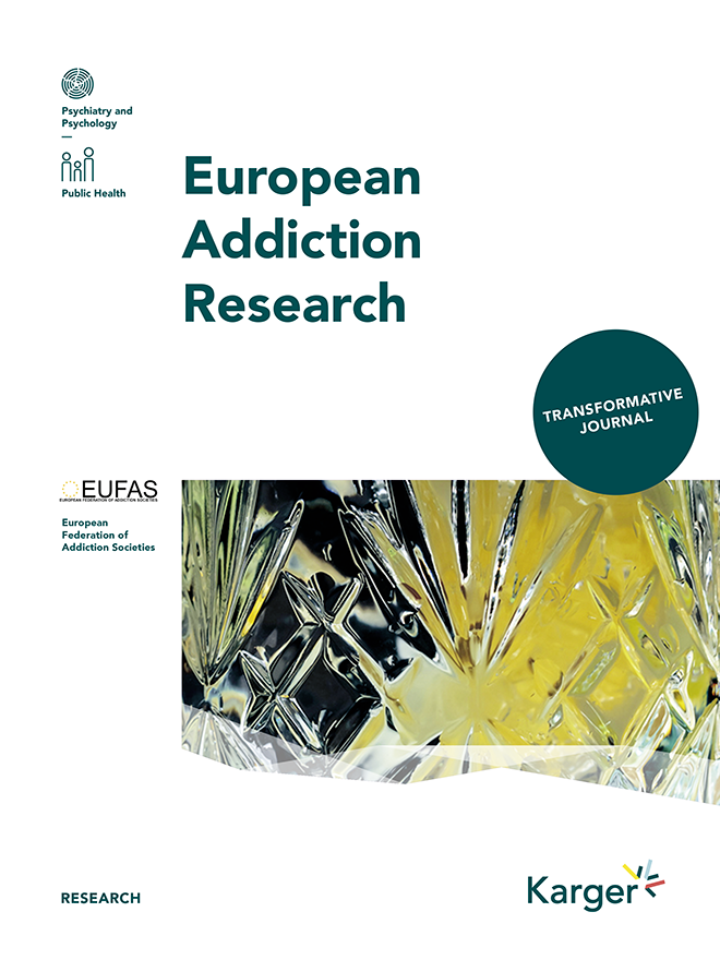 Cover: European Addiction Research