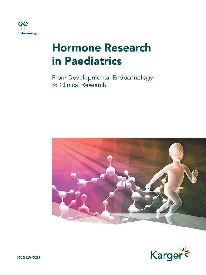 Cover Hormone Research in Paediatrics