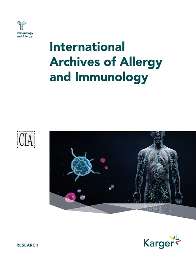 Cover International Archives of Allergy and Immunology